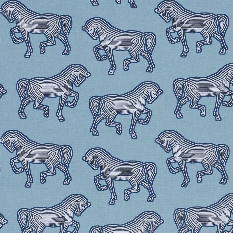 Acquire 178011 Faubourg Blue by Schumacher Fabric