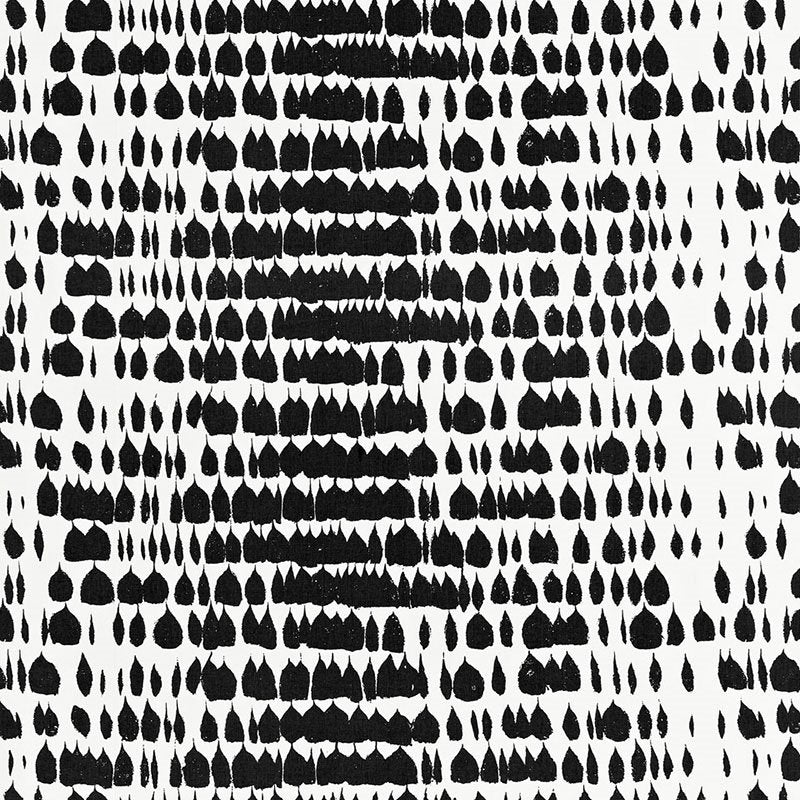 Purchase sample of 175200 Queen Of Spain, Black by Schumacher Fabric