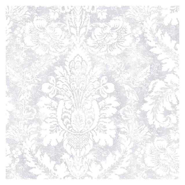 Search AB42424 Flourish (Abby Rose 4) Grey Valentine Damask Wallpaper in shades of Grey by Norwall Wallpaper