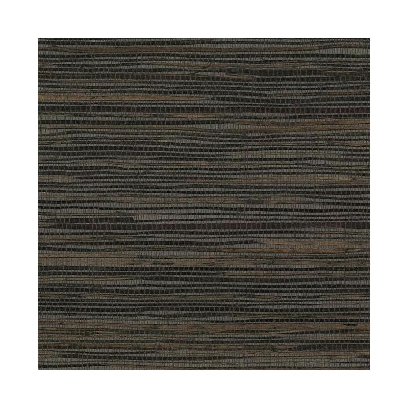 Sample VG4415 Grasscloth Resource Library, Inked Grass Black York Wallpaper