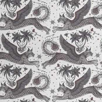 Purchase F1485/01 Lynx Satin Nude Animal/Insect by Clarke And Clarke Fabric