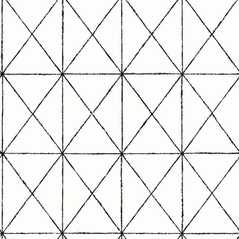 Sample 2904-78003 Fresh Start Kitchen and Bath, Intersection Black Diamond Wallpaper by Brewster