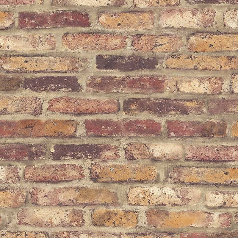 Acquire MV81401 Vintage Home 2 Brick by Wallquest Wallpaper