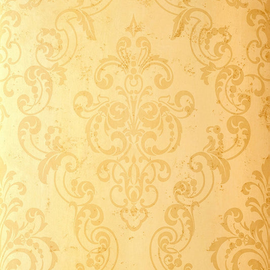 Find 529121 Giovan Damask Maize Schumacher Wallpaper