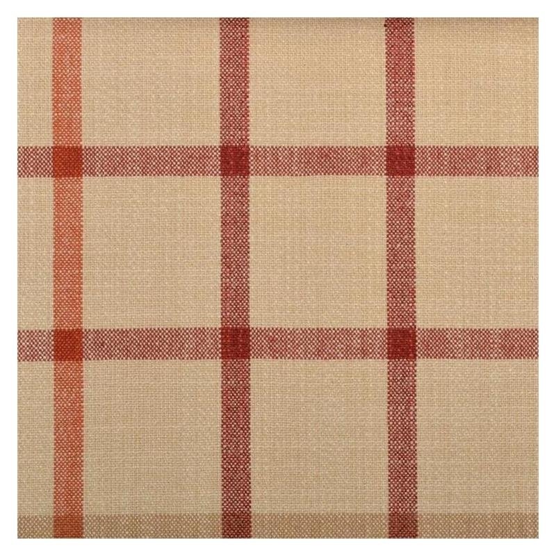 32533-90 Natural/Red - Duralee Fabric