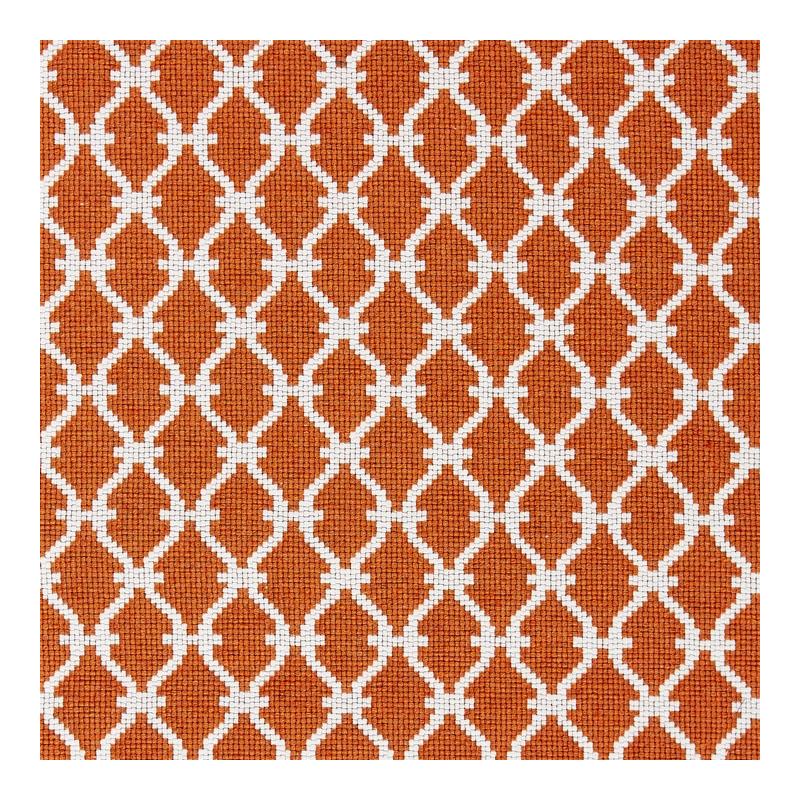 Sample 27009-005 Trellis Weave, Mandarin by Scalamandre Fabric (SC 000527009)