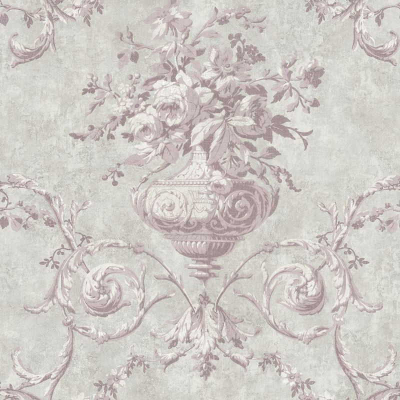 Purchase GR60809 Bella Casa Floral Damask by Wallquest Wallpaper