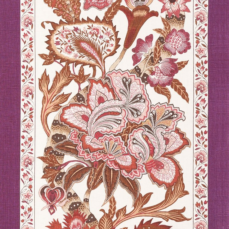Purchase sample of 178523 Anjou Stripe, Rose by Schumacher Fabric