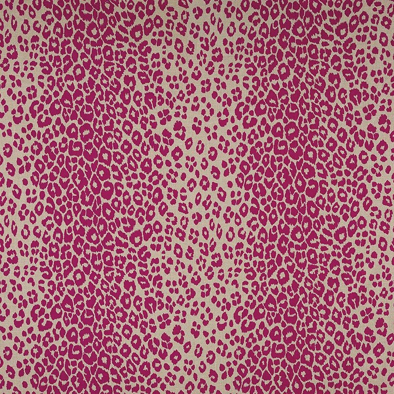 Shop 175723 Iconic Leopard Fuchsia/Natural by Schumacher Fabric