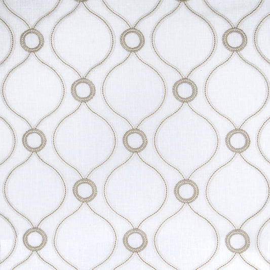 B4749 Crystal | Geometric, Embroidery - Greenhouse Fabric
