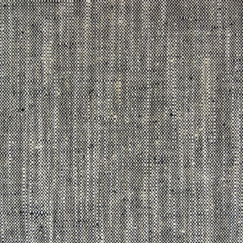 B7652 Thunder | Contemporary, Faux Linen Sustainable Woven - Greenhouse Fabric