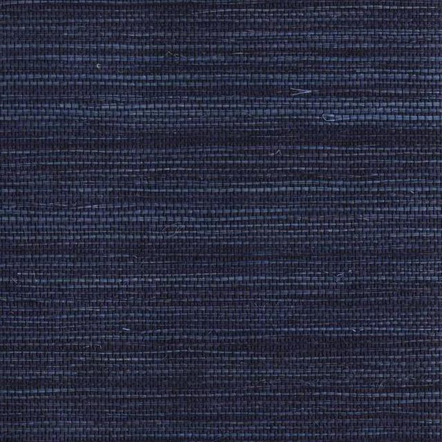 Looking NZ0729 Kashmir Petite Sisal color Dark Blues Grasscloth/Strings by Antonina Vella Wallpaper