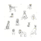 Sample PSW1339RL Dog's Life Peel and Stick, Wildlife by York Wallpaper