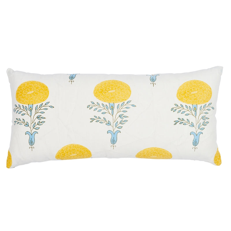 So17932030 | Marigold Pillow, Yellow - Schumacher Furniture and Accessories