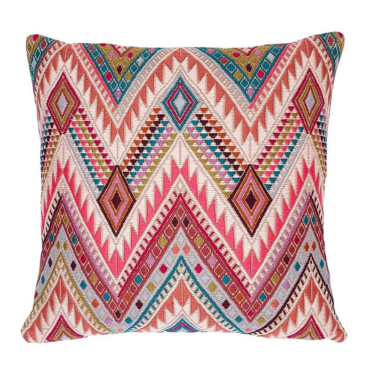 So7946105 Vedado Ikat 20" Pillow Pink By Schumacher Furniture and Accessories 1,So7946105 Vedado Ikat 20" Pillow Pink By Schumacher Furniture and Accessories 2