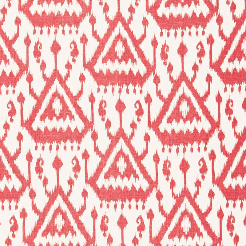 Purchase sample of 175020 Vientiane Ikat, Coral by Schumacher Fabric