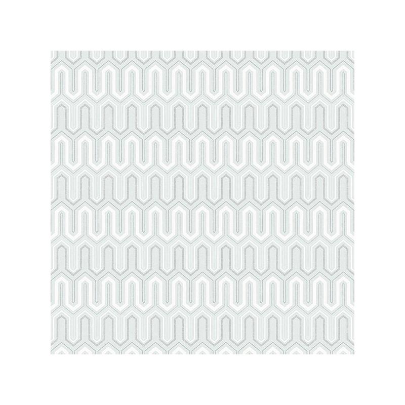 Sample GX37617 Geometrix, Green Zig Zag Wallpaper by Norwall