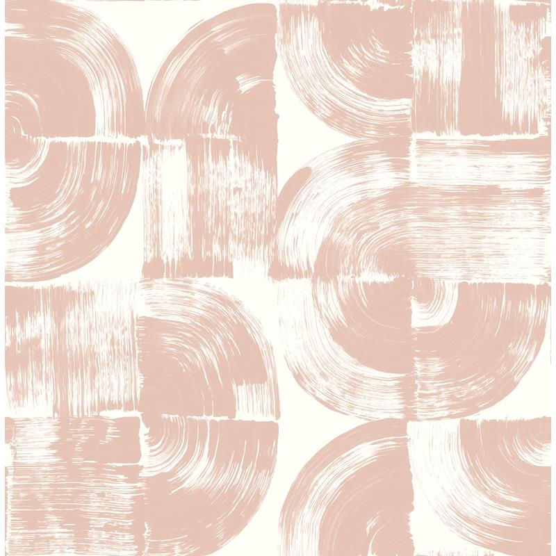 View 4014-26405 Seychelles Giulietta Blush Painterly Geometric Wallpaper Blush A-Street Prints Wallpaper