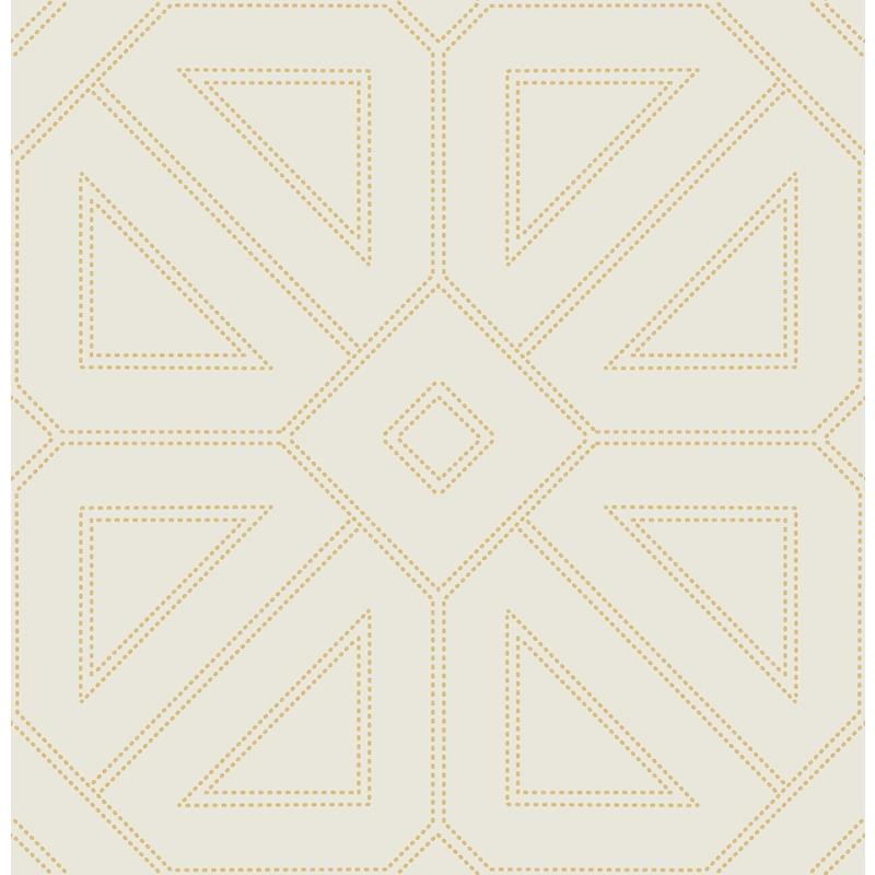 Save on 2973-87370 Daylight Voltaire Gold Beaded Geometric Gold A-Street Prints Wallpaper