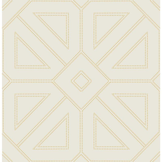 Save on 2973-87370 Daylight Voltaire Gold Beaded Geometric Gold A-Street Prints Wallpaper