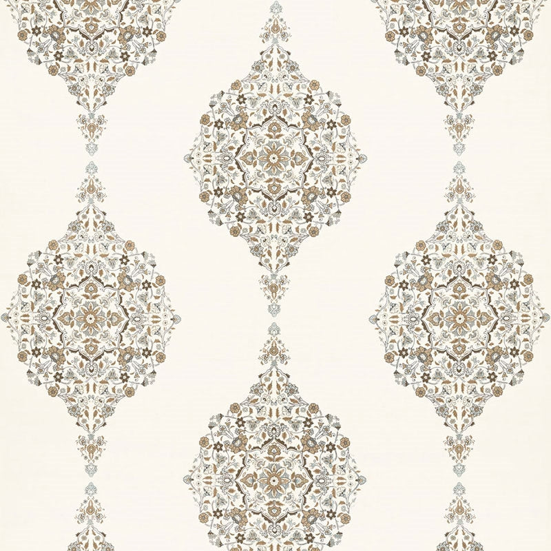 Find 175320 Mehndi Linen Print Flax by Schumacher Fabric