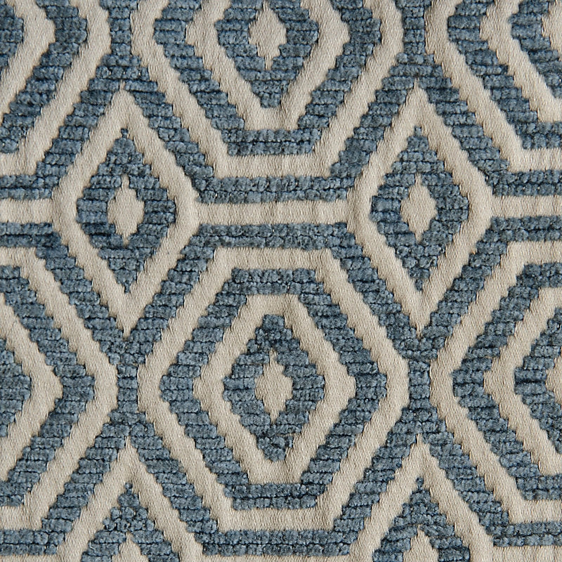 Sample A9 0009Geom Geometric Drops, Orion Blue By Aldeco