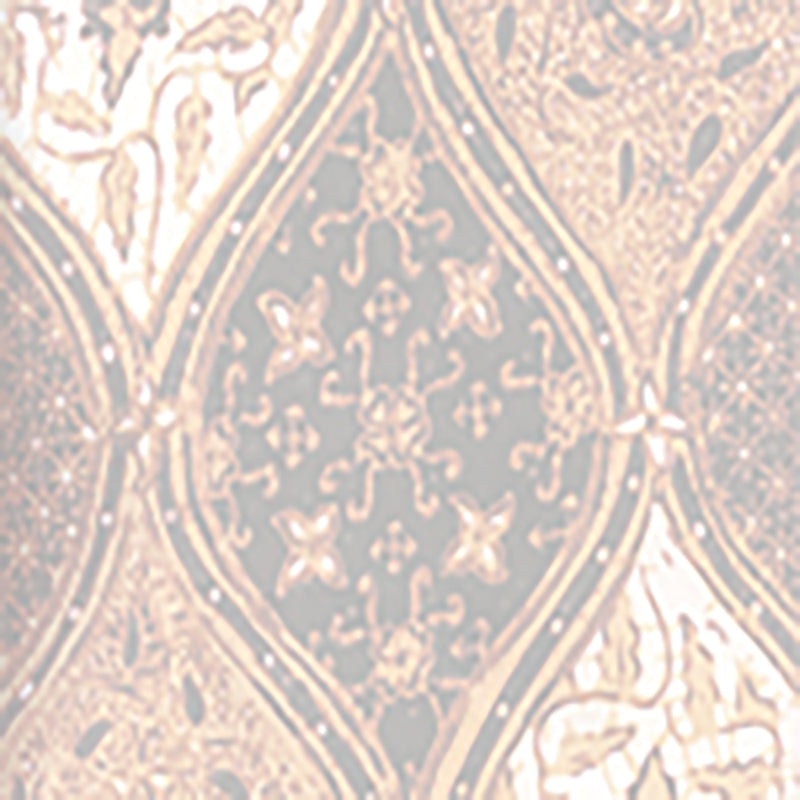 Sample 6630-10WP Balinese Batik, Gray Cream on White by Quadrille Wallpaper