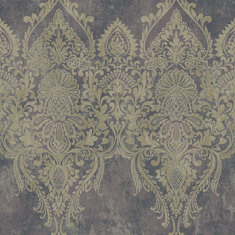 Select RN71709 Jaipur 2 Large Paisley Stripe by Wallquest Wallpaper