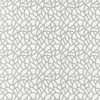 View F1447/04 Panache Silver Geometric by Clarke And Clarke Fabric