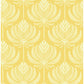 View 4014-26427 Seychelles Palmier Yellow Lotus Fan Wallpaper Yellow A-Street Prints Wallpaper