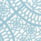 Sample CP1030W-04 Camelot, Turquoise On White by Quadrille Wallpaper
