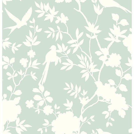 Acquire LN20504 Luxe Haven Mono Toile Seaglass by Lillian August Wallpaper