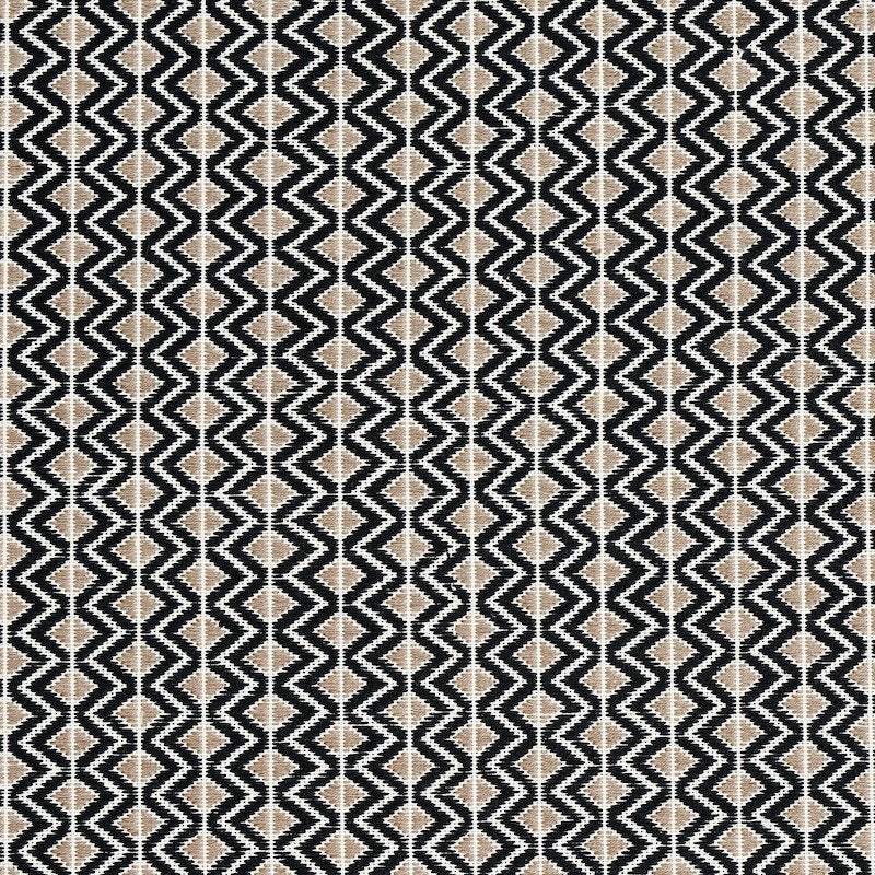 Order 78910 Pinula Hand Woven Black by Schumacher Fabric