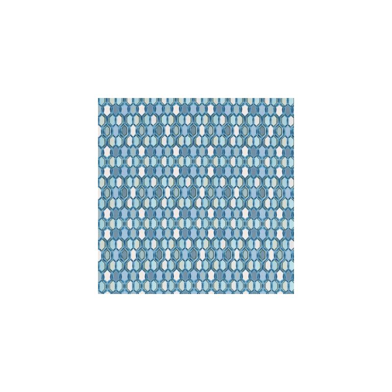 Order S3401 Blu Blue Geometric Greenhouse Fabric