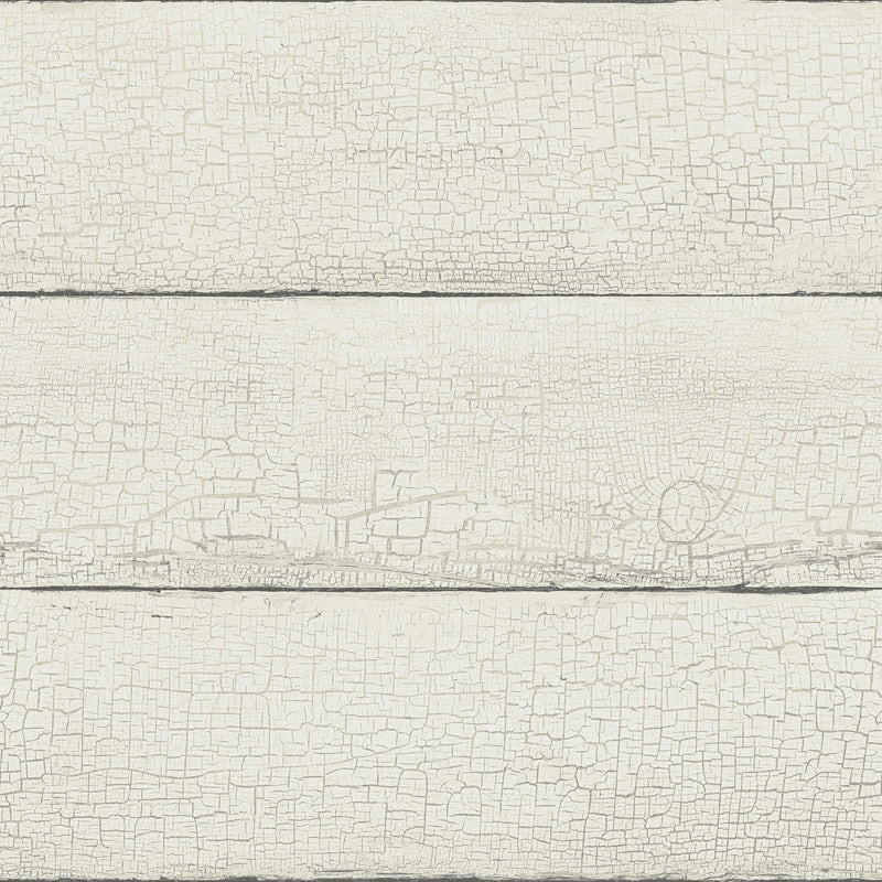 Sample 4072-70010 Delphine, Morgan White Distressed Wood Wallpaper by Chesapeake