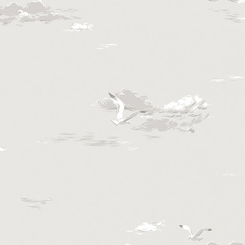 Sample 8857 Seagulls, Grey By Borastapeter Wallpaper