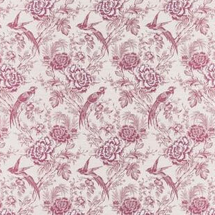Select F1429/06 Avium Raspberry Botanical by Clarke And Clarke Fabric