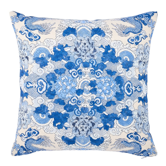 So17805404 | Magic Mountain Dragon Pillow, Porcelain - Schumacher Furniture and Accessories
