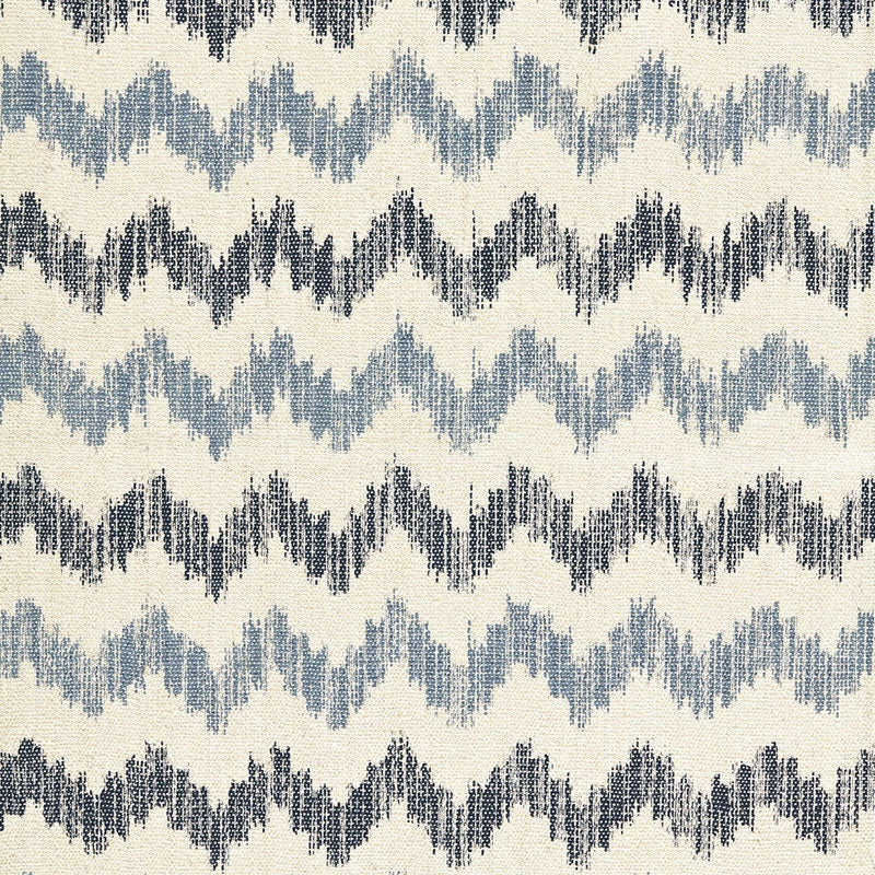 Purchase sample of 175310 Sierra Ikat, Indigo by Schumacher Fabric