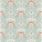 Looking for 2970-26152 Revival Mucha Light Blue Botanical Ogee Wallpaper Light Blue A-Street Prints Wallpaper