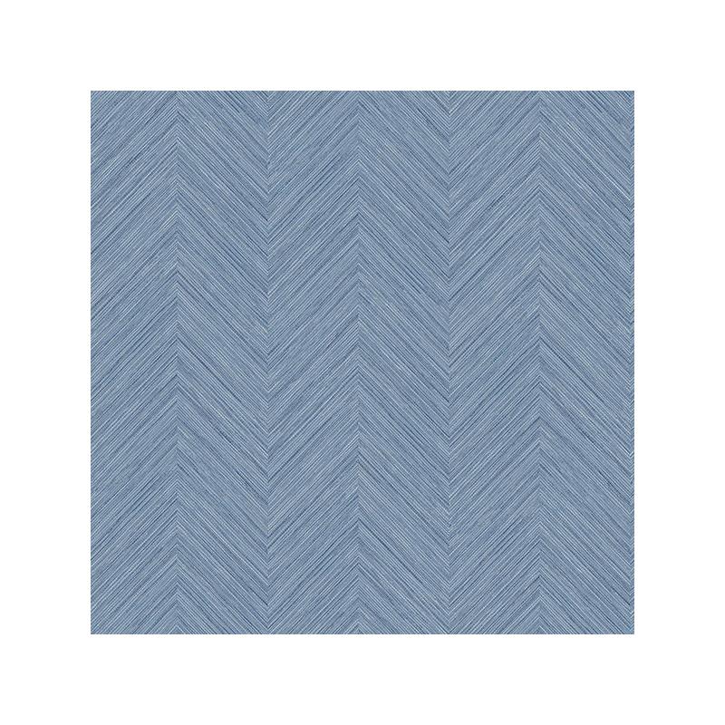 Sample 3120-13678 Sanibel, Caladesi Blue Faux Linen by Chesapeake Wallpaper