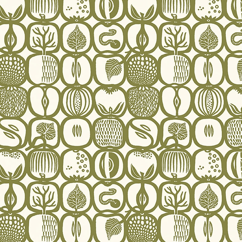 Sample 1971 FruktlÃ¥da, Olive By Borastapeter Wallpaper