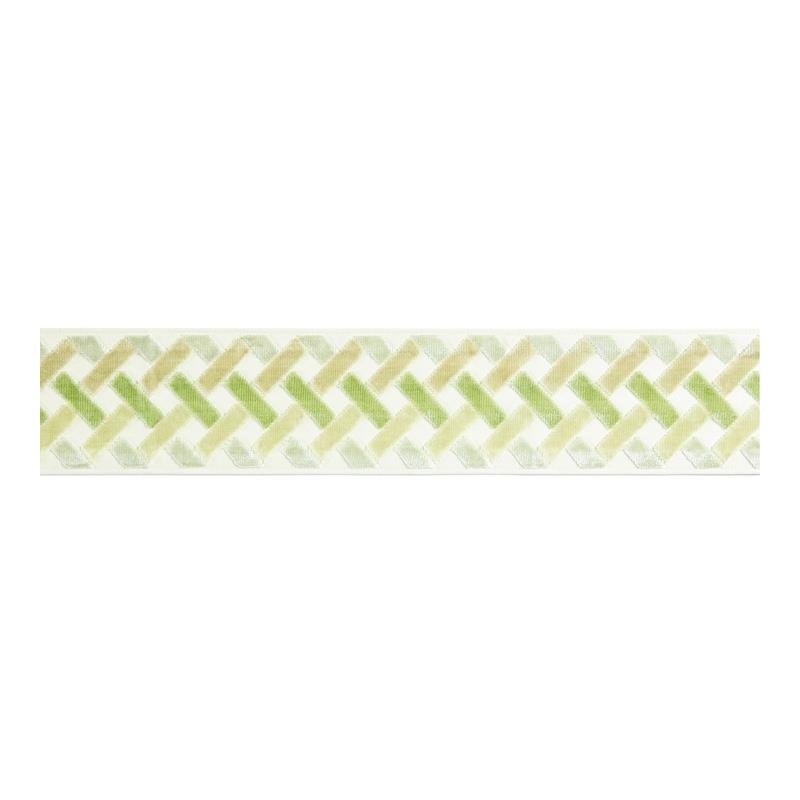 Sample SC 0003T3326 Parquet Velvet Tape by Scalamandre Fabric