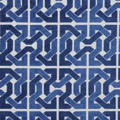 Search GWF-2727.515.0 Cliffoney Blue Geometric by Groundworks Fabric