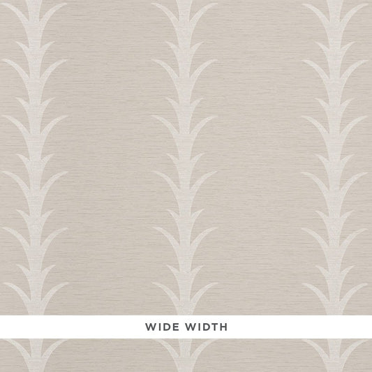 Buy 5008590 Acanthus Stripe Vinyl Limestone Schumacher Wallpaper