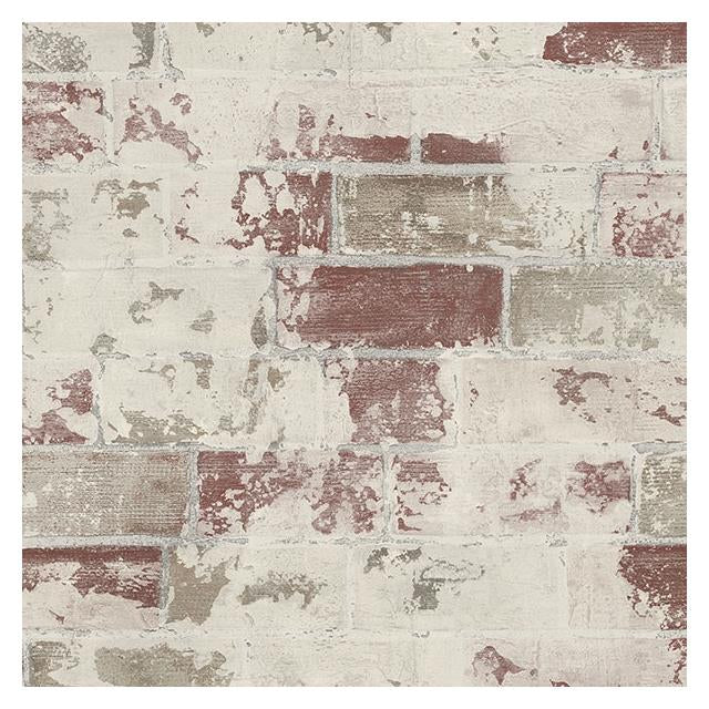 Acquire G67988 Organic Textures Red Brick Wallpaper by Norwall Wallpaper