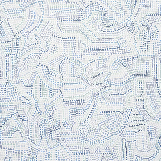 Acquire 5012020 Galina Blues Schumacher Wallcovering Wallpaper