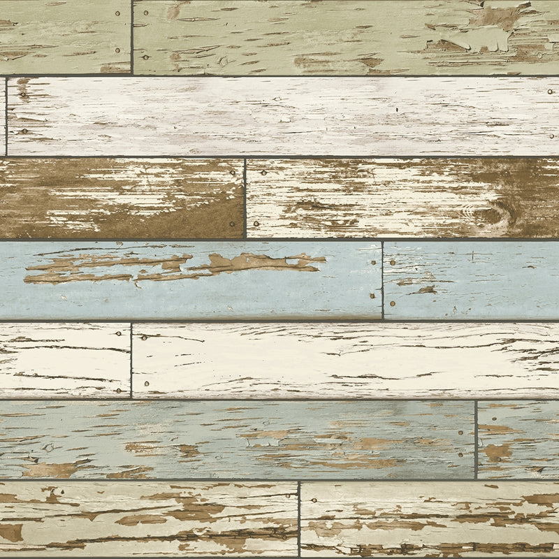 Sample NUS2188 Old Salem Vintage Wood, Trees Peel and Stick Wallpaper