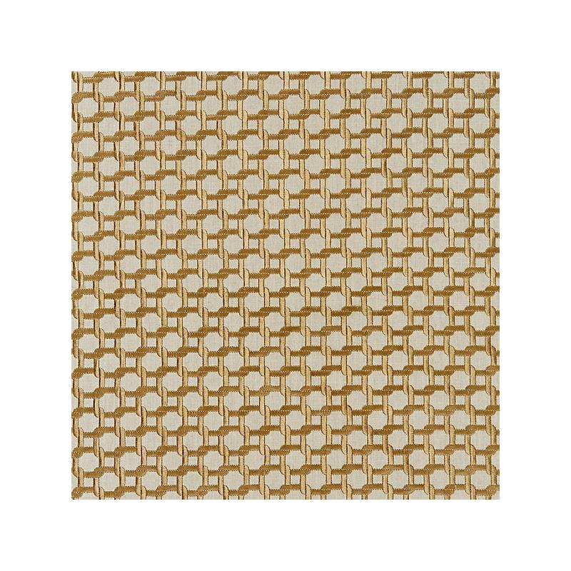 Sample 27140-005 Link Embroidery, Bronze - Scalamandre Fabric (SC 000527140)