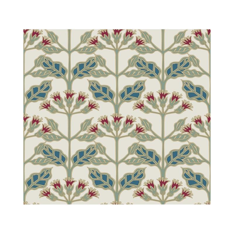 Sample AC9111 Tracery Blooms, Arts and Crafts by Ronald Redding Wallpaper